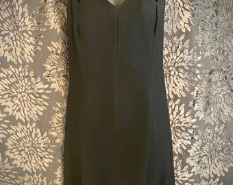 1990 Black Crepe Dinner Dress