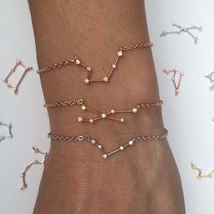 Zodiac anklet, Celestial anklet, Best friend Birthday gift, Horoscope gift for sister, Constellation gift, Celestial gifts, Astrology gift