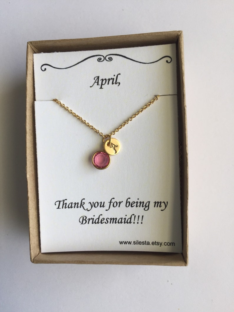 Custom rose gold birthstone anklet with initials Personalized Etsy