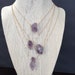 SALE!!! Raw Amethyst Necklace, Raw Crystal Necklace, February Birthstone Necklace, February Birthstone Pendant, Raw Stone Healing necklace 
