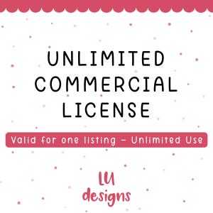 Unlimited Commercial License for ONE Listing. No credit required.