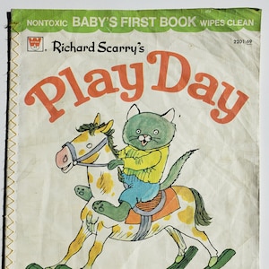 Vintage 1972 Richard Scarry&#39;s Play Day Whitman Book