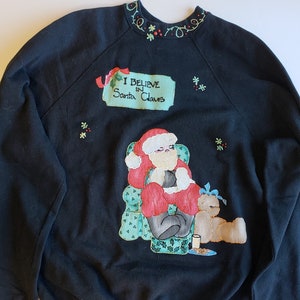 Handmade Christmas Sweatshirt - XL
