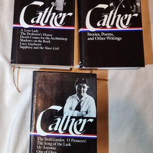 Libros antiguos de tapa dura de la Biblioteca Willa Cather de América – Primera impresión (década de 1980) – Ediciones coleccionables – Cada volumen se vende por separado
