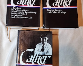 Libro vintage de tapa dura de la Biblioteca Willa Cather de América, primera edición