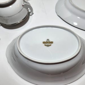 Vintage 1963 Harmony House Fine China – Silver Melody 3647 – Individual Pieces or Complete 51-Piece Set