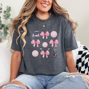 Golf coquette tee for golfers, Golf gift for him and her, Golfer Unisex t-shirt, Gift for golfers, Golf gift for mom, Golf gift for grandpa