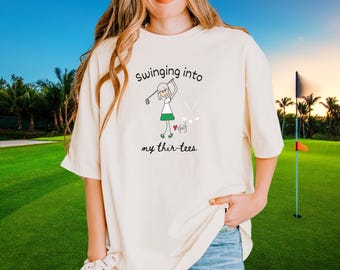 30th Golf-Themed T-Shirt for Thirtieth Birthday Celebration, 30th birthday Tee for Golf Lovers, Funny Birthday Gift, Golf Apparel