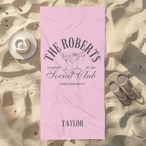 Bride to be hens party towel, Custom Bachelorette Beach Towel, Personalized Bride Towel, Future Bride Towel for Bridal Party, Girls Vacation