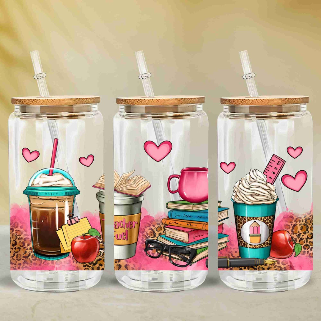 Teacher Appreciation Gift Teacher Tumbler Glass Cup, End of Year ...