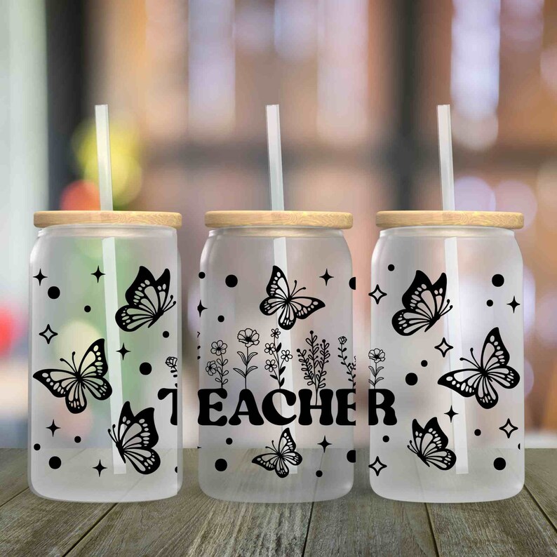 Teacher Appreciation Gift Teacher Tumbler Glass Cup, End of Year ...