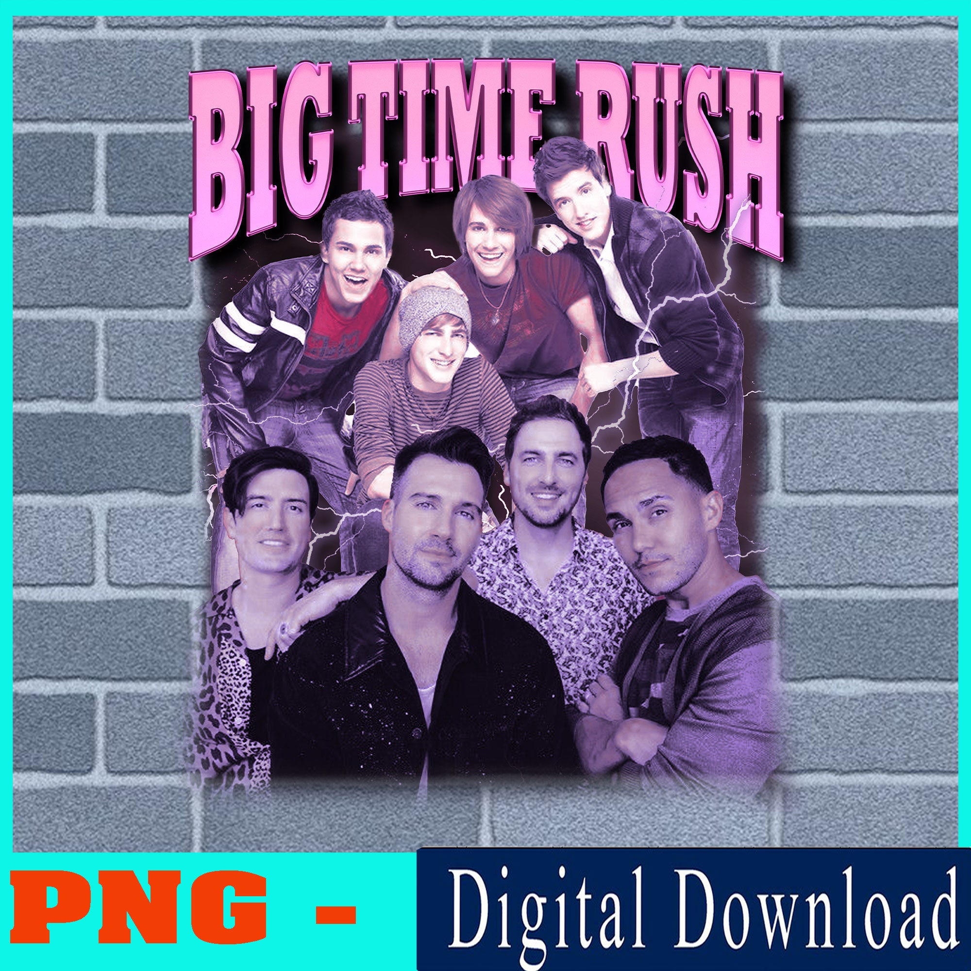 Big Time Rush Png BTR Vintage Big Time Rush Forever Png Etsy