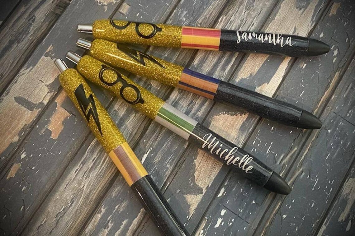 Harry Potter Customized Pen Refillable Personalized Epoxy Etsy