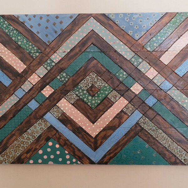 Wood Quilt Square Etsy