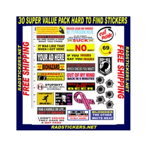 30 Pack of my best selling stickers