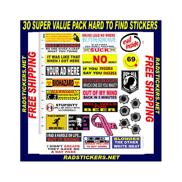 30 Pack of My Best Selling Stickers Etsy