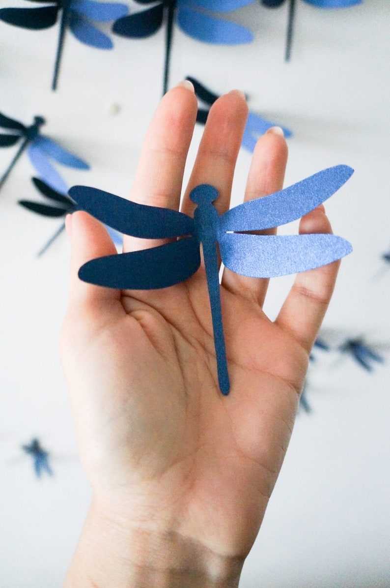 Download 3D Dragonfly SVG file / Dragonfly Cutting Stencil | Etsy