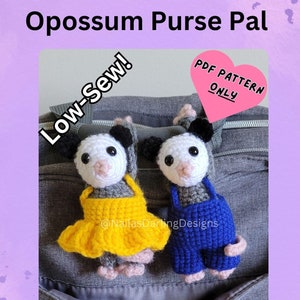 Muster: Low Sew Opossum Geldbörse Pal mit Accessoires