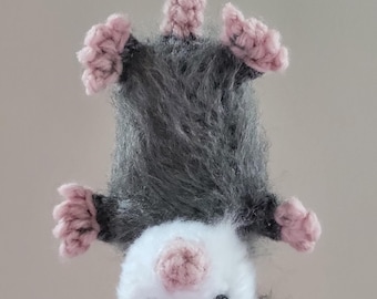 Crochet Hanging Critters Opossum/Raccoon