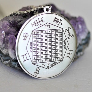 Magic Square Talisman of Mercury – Esoteric Amulet of Divination, Intelligence and Success, Mystical Seal, Spiritual Gift