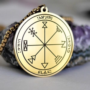 Talisman 1st Pentacle of Jupiter – Esoteric Amulet Prosperity, Intuition and Opportunities, 72 Names of God, Seal of Solomon, Gift