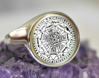 Signet Ring of the 7 Archangels// Seal of Protection//Magic Amulet//7 Archangels//Signet Ring//Archangels//Esotericism//Men's Ring//Women's Ring
