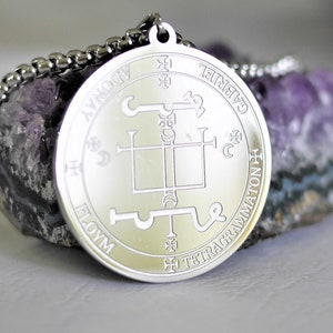 Talismán Sello Mágico // Arcángel Gabriel (Luna) // Pentáculo de Protección // Amuleto de Protección // Talismán Poderoso/Arcángel Gabriel // Collar