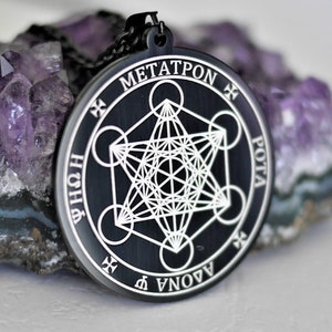 Archangel Metatron Talisman – Seal of Metatron, Powerful Spiritual Amulet, Esoteric Necklace, Protection and Mystical Awakening, Gift