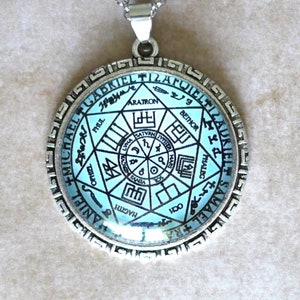 Talisman der 7 Erzengel //Talisman Salomos// Magisches Siegel//Pentagramm der Erzengel//Amulett//Esoterik//Geschenk für Männer//Geschenk für Frauen Bild 1