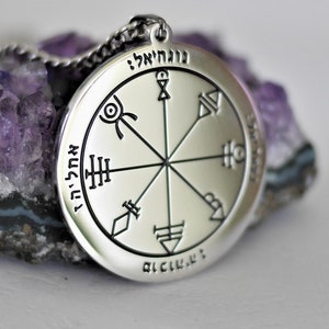 Talismã 1º Pentáculo de Vênus – Amor e Amizade, Selo Mágico de Salomão, Amuleto Esotérico, Proteção e Magia Branca, Presente