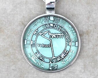 Talisman Magisches Siegel des Engels Vehuel//Engel Vehuel//Talisman Engel Vehuel//Schutzamulett//Talisman//Esoterik//Anhänger//Halskette