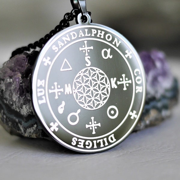 Talisman Ange Sandalphon//Ange Sandalphon//Amulette de Protection//Amulette Puissante//Talisman Religieux//Esotérisme//Sandalphon//Pendentif