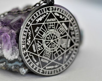 Magic Seal Talisman of the 7 Archangels - Pentacle of Spiritual Protection, Divine Protection, Spiritual Healing Amulet, Protection