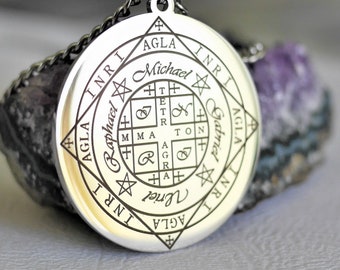 Talisman Médiéval de Richesse//Pentacle de Prospérité//Amulette Médiéval//Protection//A.G.L.A//Amulette//Talisman//Amulette de Richesse