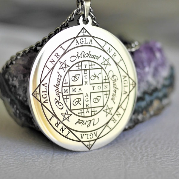 Medieval Talisman of Wealth//Pentacle of Prosperity//Medieval Amulet//Protection//A.G.L.A//Amulet//Talisman//Amulet of Wealth