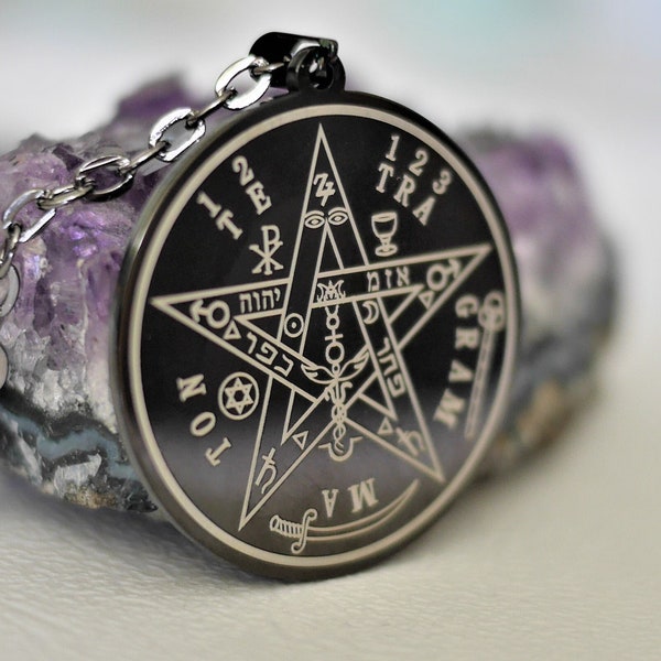 Talisman Pentagramme de Salomon//Pentagramme de Protection//Amulette Magique//Magie Blanche//Esotérisme//Tetragrammaton//Pentacle//Pendentif