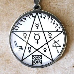 Pentacle of Mercury//Seal of Mercury//Protection Amulet//Esotericism//White Magic//Gift for Men//Gift for Women//Pendant//Pentacle