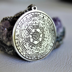 Talisman Sigillum Dei Aemeth - Sceau de Vérité de Dieu, Magie de John Dee, Amulette Angélique, Protection Énochéenne, Ésotérisme Rare