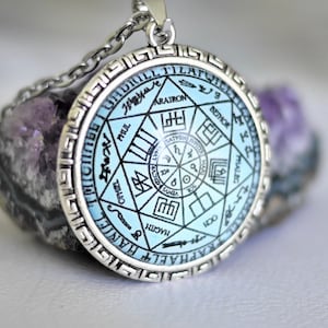 Talisman der 7 Erzengel //Talisman Salomos// Magisches Siegel//Pentagramm der Erzengel//Amulett//Esoterik//Geschenk für Männer//Geschenk für Frauen Bild 3