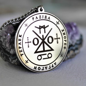 Talisman Seal of Archangel Raziel – Intuition and Divine Mysteries – Esoteric Amulet of Protection and Clairvoyance, Original Gift