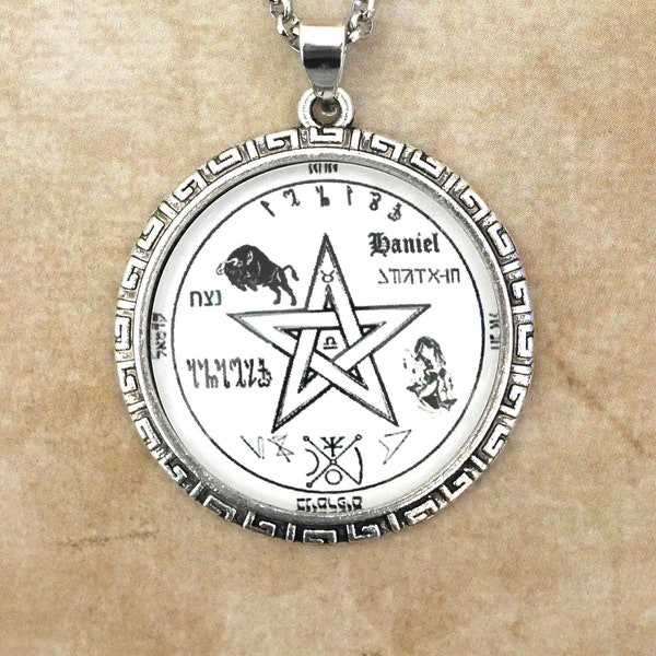 Pentacle de Vénus//Amulette de Protection//Esotérisme//Magie//Séphirah//Cadeau homme//Cadeau Femme//Amulette//Talisman//Pentacle//Pendentif