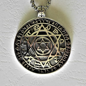 Talisman Hexagramme de Salomon//Amulette Puissante//Cadeau Original//Talisman de Salomon//Amulette//Esotérisme//Cadeau Homme//Cadeau Femme image 3