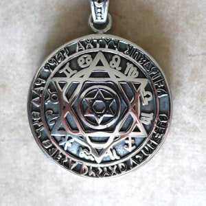 Talisman Hexagram of Solomon double-sided//Powerful Amulet//Talisman of Solomon//Esotericism//Gift for Men//Gift for Women