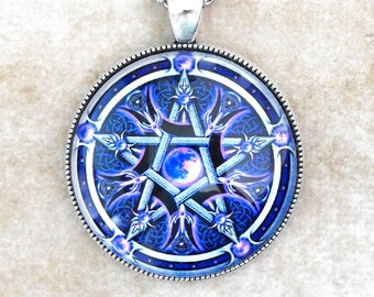 Talisman Pentagramme Onyx//Talisman//Cadeau Homme//Cadeau Femme//Pentagramme//Amulette Magique//Amulette de Protection//Amulette//Pendentif