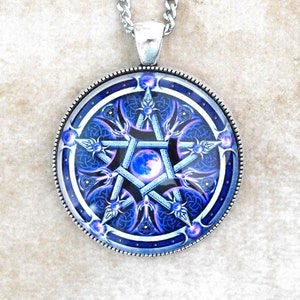 Talisman Pentagramme Onyx//Talisman//Cadeau Homme//Cadeau Femme//Pentagramme//Amulette Magique//Amulette de Protection//Amulette//Pendentif zdjęcie 1