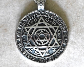 Talisman Hexagramme de Salomon//Amulette Puissante//Cadeau Original//Talisman de Salomon//Amulette//Esotérisme//Cadeau Homme//Cadeau Femme