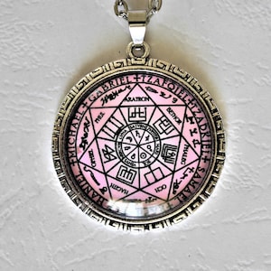 Talisman der 7 Erzengel //Talisman Salomos// Magisches Siegel//Pentagramm der Erzengel//Amulett//Esoterik//Geschenk für Männer//Geschenk für Frauen Bild 8