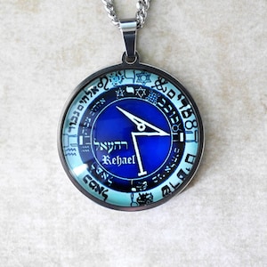 Rehael Engelzegel Talisman/Krachtig Amulet van Bescherming en Genezing/Rehael Beschermengel Amulet N39/Spirituele Harmonie