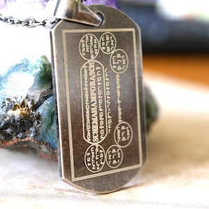 Talisman Table Schemhamforasch – 12th Table of the 7th Book of Moses – Magic Talisman, Invocation of the 72 Divine Names and Servant Spirits