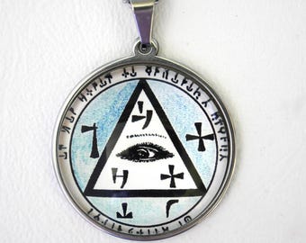 Pentacle N44 of Abbot Julio The Eye of God/Amulet of Protection, Healing and Divination/Esotericism/White Magic/Abbot Julio Talisman
